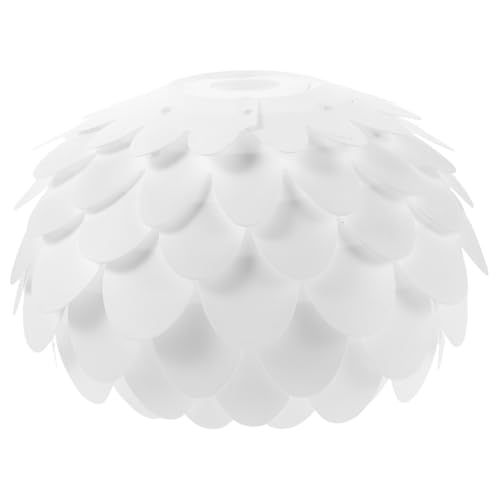 STOBAZA Moderner Fischschuppen Lampenschirm Vielseitiger Hängelampenschirm Fassung Stilvolles Design für Schlafzimmer Esszimmer Arbeitszimmer und Barbereich Einfache Montage Weiches Licht von STOBAZA