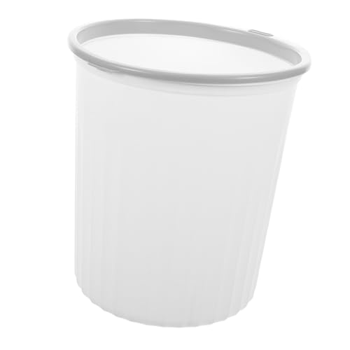 STOBAZA Moderner Papierkorb mit Druckring Großer Büro und Haushalts Mülleimer in Perlmuttweiß Geruchsdicht Abnehmbar Leicht zu Reinigen Vielseitig für Küche Schlafzimmer Bad Geeignet STOBAZA Moderner Papierkorb mit Druckring Großer Büro und Haushalts Mülleimer in Perlmuttweiß Geruchsdicht Abnehmbar Leicht zu Reinigen Vielseitig für Küche Schlafzimmer Bad Geeignet von STOBAZA