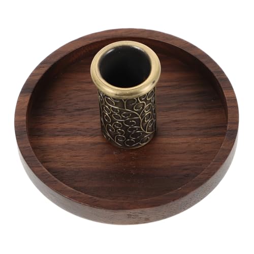 STOBAZA Eleganter Räucherstäbchenhalter Aus Holz Halterung Für Räucherstäbchen Ascheauffangschale Für Die Moxibustion-Therapie von STOBAZA