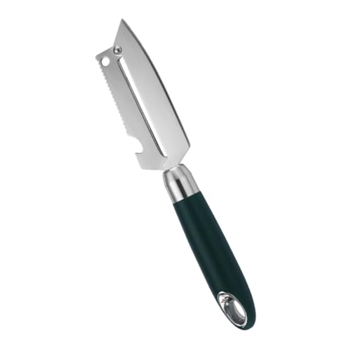 STOBAZA Multifunktionaler Edelstahl Schäler Kartoffelschäler Gemüse Schäler für Küche Fischschuppenentferner und Flaschenöffner Langlebig Rostfrei Handlich und Vielseitig Einsetzbar von STOBAZA