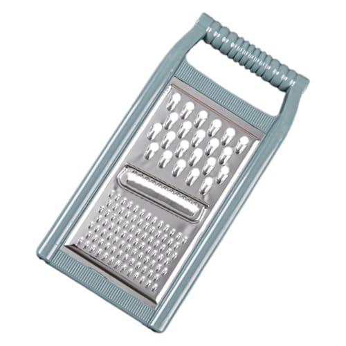 STOBAZA Multifunktionaler Gemüsereibe aus Handlicher Gemüseschneider mit Rutsch Griff Vielseitig für Kartoffeln Käse Gemüse und Knoblauch Küchentool in Grün von STOBAZA