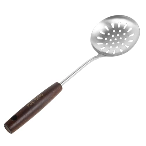 STOBAZA Multifunktionaler Küchenutensil Schöpflöffel aus Edelstahl mit Ergonomischem Holzgriff Wiederverwendbar als Asiatischer Wok Schaumlöffel und Sieblöffel für Vielseitiges Servieren STOBAZA Multifunktionaler Küchenutensil Schöpflöffel aus Edelstahl mit Ergonomischem Holzgriff Wiederverwendbar als Asiatischer Wok Schaumlöffel und Sieblöffel für Vielseitiges Servieren von STOBAZA
