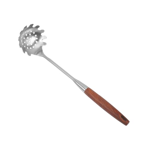 STOBAZA Nudellöffel aus Edelstahl mit Langlebigem Palisanderholzgriff Geschlitzt zum Abseihen Hitzebeständig Multifunktional als Pasta Servierlöffel und Nudelheber für Effizientes Kochen STOBAZA Nudellöffel aus Edelstahl mit Langlebigem Palisanderholzgriff Geschlitzt zum Abseihen Hitzebeständig Multifunktional als Pasta Servierlöffel und Nudelheber für Effizientes Kochen von STOBAZA