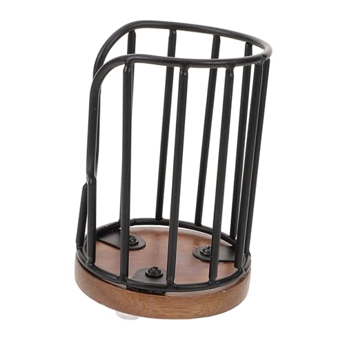 STOBAZA Papierbecherhalter mit Holzsockel und Metallrahmen Großer Desktop Organizer für Einwegbecher Stilvoller Becherträger für Küche Bar und Teestation Praktischer Papierhalter für STOBAZA Papierbecherhalter mit Holzsockel und Metallrahmen Großer Desktop Organizer für Einwegbecher Stilvoller Becherträger für Küche Bar und Teestation Praktischer Papierhalter für von STOBAZA