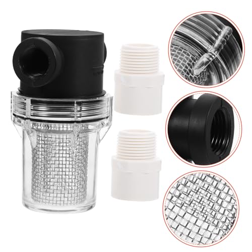 STOBAZA Pipeline Wasserfilter mit Tragbarem Design Effektiver Gartenbewässerungsfilter für Sauberes Wasser Installieren Reinigen Kompatibel mit PVC Rohren STOBAZA Pipeline Wasserfilter mit Tragbarem Design Effektiver Gartenbewässerungsfilter für Sauberes Wasser Installieren Reinigen Kompatibel mit PVC Rohren von STOBAZA
