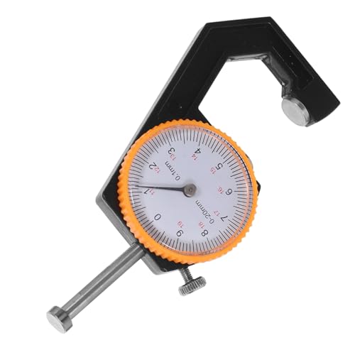 STOBAZA Präzises Flachkopf Messgerät Metall Dickenmessgerät für Papier Leder Stoff Film Analoger Messzeiger für Vielseitige Materialprüfung und Qualitätskontrolle von STOBAZA
