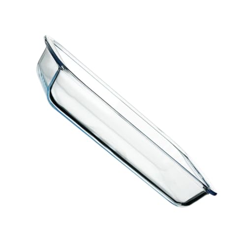 STOBAZA Rechteckige Glas servierplatte Hitzebeständig Mikrowellengeeignet Robustes Backgeschirr für Steak und Ofen Geeignet Spülmaschinenfest Vielseitig Einsetzbar STOBAZA Rechteckige Glas servierplatte Hitzebeständig Mikrowellengeeignet Robustes Backgeschirr für Steak und Ofen Geeignet Spülmaschinenfest Vielseitig Einsetzbar von STOBAZA