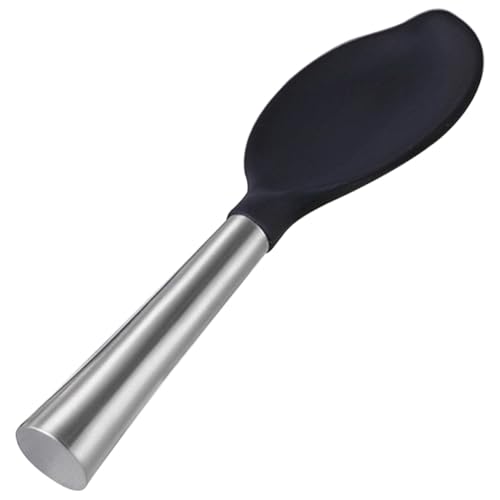 STOBAZA Reislöffel Edelstahl Silikon Reislöffel Antihaft Hitzebeständig Stehend Küchenutensil für Reisservieren und Kochen STOBAZA Reislöffel Edelstahl Silikon Reislöffel Antihaft Hitzebeständig Stehend Küchenutensil für Reisservieren und Kochen von STOBAZA