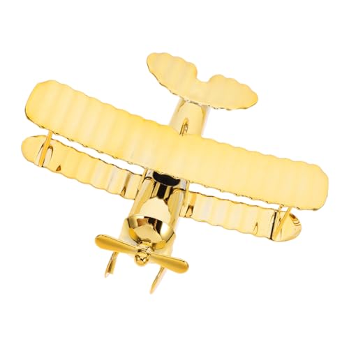 STOBAZA Retro Flugzeugmodell aus Kleines Vintage Metall Flugzeug Vielseitiges Airplane Model für Schreibtisch Regal und Dekoratives Sammlerstück für Piloten und STOBAZA Retro Flugzeugmodell aus Kleines Vintage Metall Flugzeug Vielseitiges Airplane Model für Schreibtisch Regal und Dekoratives Sammlerstück für Piloten und von STOBAZA