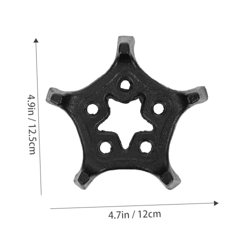 STOBAZA Retro Gusseisen Teekannenständer mit Design Hitzebeständiger Teehalter zum Schutz von Oberflächen Stövchen für Teekannen Stilvoll und Einfach zu Reinigen von STOBAZA