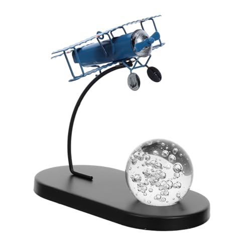 STOBAZA Vintage Flugzeugmodell Aus Metall Für Schreibtischdekoration Retro Flugzeugfigur Als Heimdekorationsaccessoire Klassisches Modellflugzeug Für Sammler Und von STOBAZA