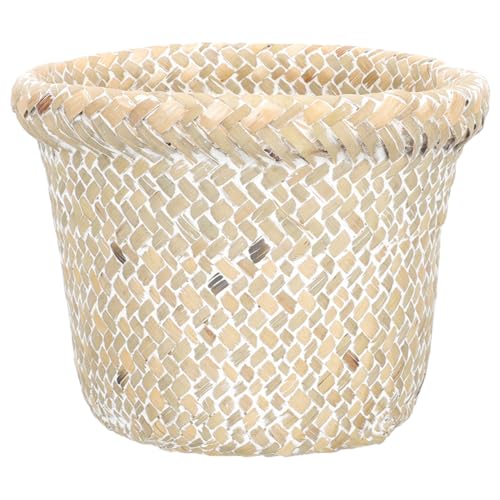 STOBAZA Retro Woven Wastebasket Multifunktionaler Abfallkorb für Wohnzimmer und Arbeitszimmer aus Hochwertigem Material Rustikales Design für Stilvolle Raumgestaltung STOBAZA Retro Woven Wastebasket Multifunktionaler Abfallkorb für Wohnzimmer und Arbeitszimmer aus Hochwertigem Material Rustikales Design für Stilvolle Raumgestaltung von STOBAZA
