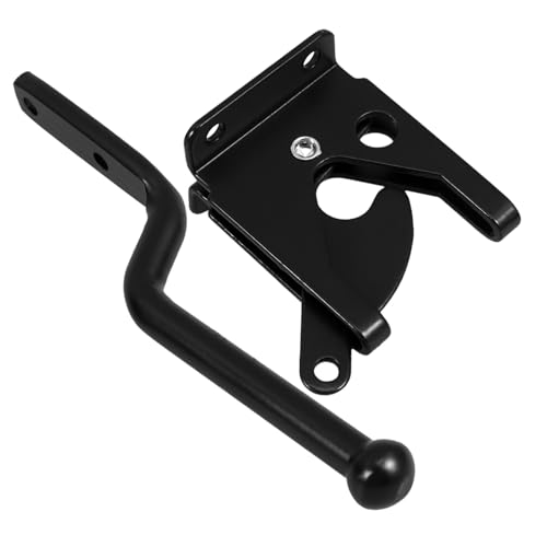 STOBAZA Robuster Türriegel Schwarz Langlebiger Holz zaunriegel Einfache Montage Stabiler Gartentorverschluss für Farm und Außenzäune Elegantes Minimalistisches Design Vielseitig von STOBAZA