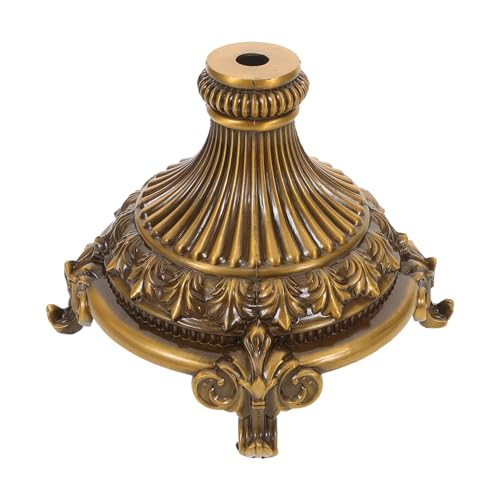 STOBAZA Rustikaler Obstteller Sockel aus Robustem Zinklegierungs-Metall Stabiler Ständer für Obstschale und Snacktablett Dekorativer Beistelltisch Fuß für Wohnzimmer und Esszimmer von STOBAZA