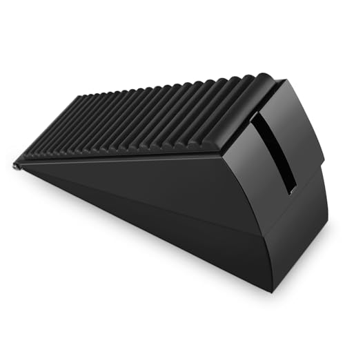 STOBAZA Rutschfester Türkeil Türstopper mit Federmechanismus für Schwere Türen Stabiler Türblocker zur Unfallverhütung Vielseitig Einsetzbar für Zuhause und Büro Einfache Montage ohne von STOBAZA