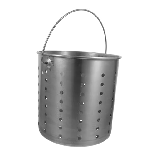 STOBAZA Siebkorb mit Großen Löchern Vielseitiger Abtropf und Dämpfkorb für Stockpot Langlebiger Perforierter Topfeinsatz Spülmaschinengeeignet für Wasserablauf und Frittieren STOBAZA Siebkorb mit Großen Löchern Vielseitiger Abtropf und Dämpfkorb für Stockpot Langlebiger Perforierter Topfeinsatz Spülmaschinengeeignet für Wasserablauf und Frittieren von STOBAZA
