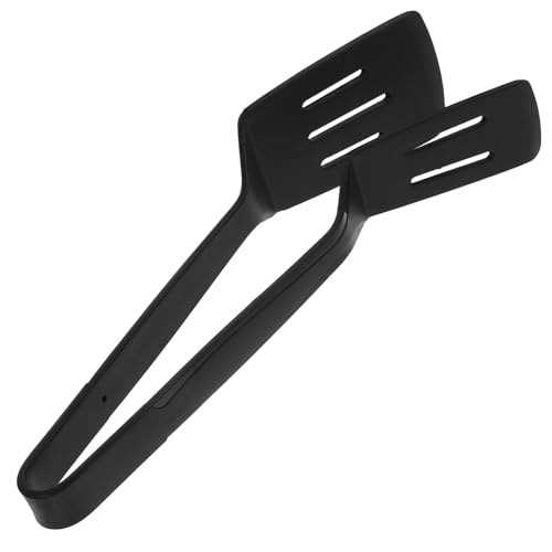 STOBAZA Silikon Pfannenwender Zange Schwarz Kochzange und Spachtel Ergonomisch Küchenzange für Grill Braten und Gemüse Hitzebeständig Küchenutensil zum Wenden und Greifen STOBAZA Silikon Pfannenwender Zange Schwarz Kochzange und Spachtel Ergonomisch Küchenzange für Grill Braten und Gemüse Hitzebeständig Küchenutensil zum Wenden und Greifen von STOBAZA