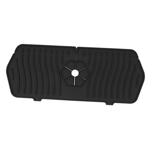 STOBAZA Silikon Waschbecken Spritzwasserschutz Matte Saugfähiges Küchen und Bad Polster Splash Abtropfmatte für Wasserhähne Schmutzabweisend für Spüle und Waschbecken von STOBAZA