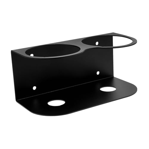 STOBAZA Spray Bottle Halterung Wandmontage Edelstahl Langlebig Doppellöchrig für Garage Werkstatt Sprayflaschenhalter Organizer Platzsparend Robust von STOBAZA