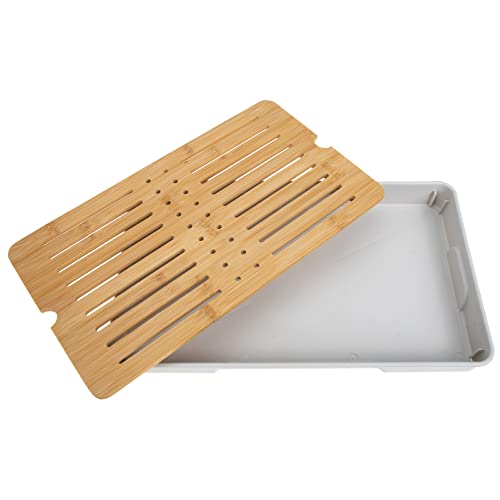 STOBAZA Tee-tablett Chinesischer Kongfu Teetisch Teezeremonie- Tablett Chinesischer Gongfu- Teetisch Gongfu-Tee-serviertablett Teetassenteller Tablett Aus Einfach von STOBAZA
