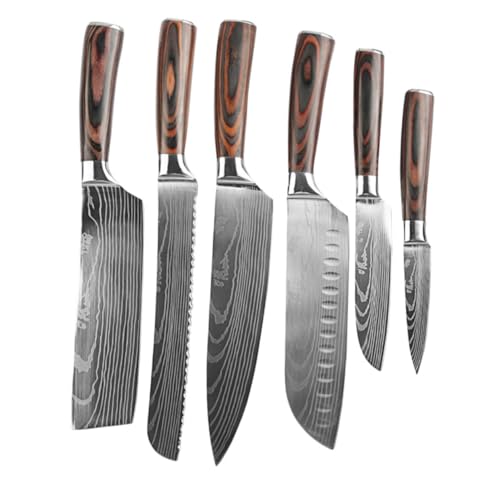 STOBAZA Teiliges Edelstahl Küchenmesserset Chef Cutters mit Verschiedenen Scharfe Obst und Gemüsemesser Rostfrei Einfach zu Reinigen Langlebig für Profi und Hobbyköche STOBAZA Teiliges Edelstahl Küchenmesserset Chef Cutters mit Verschiedenen Scharfe Obst und Gemüsemesser Rostfrei Einfach zu Reinigen Langlebig für Profi und Hobbyköche von STOBAZA