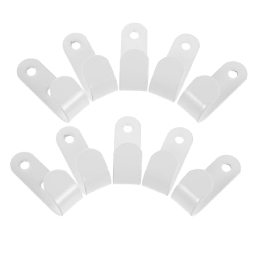 STOBAZA Teiliges Set Weiße Trailer Tarpaulin Haken Robuste für Anhängerplanen und Zeltverdecke Vielseitige Befestigungshaken für Camping Lkw und Outdoor mit Einfacher Montage von STOBAZA