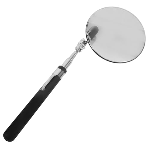 STOBAZA Teleskop inspektionsspiegel Großer Runder Spiegel Verstellbar Ausziehbar Mechanischer Spiegel für Fahrzeugwartung Innenwandkontrolle Kompakt Tragbar von STOBAZA
