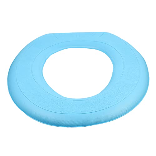 STOBAZA Toilettenmatte gepolstert Bad Toilettendeckelabdeckung Toilettendeckel -Deckungssitz passt Toilettensitze Toilettendeckel Toilettensitzbezüge Toilettensitzbezug Einweg Eva Blau von STOBAZA