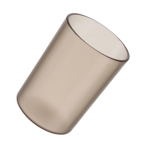 STOBAZA Transparent Zahnbürstenbecher Multifunktionaler Trinkbecher für Erwachsene Sicher Elegant im Design Zahnpflege und Kaffeebecher von STOBAZA