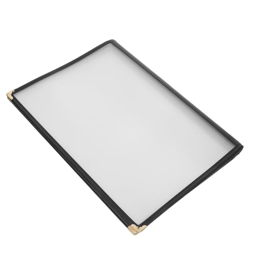 STOBAZA Transparente Menümappe aus Premium PVC Seiten mit Klarsichtfolien Wiederverwendbar Leicht zu Reinigen Speisekarten Ordner für Restaurant Bar Hotel und Gastronomie STOBAZA Transparente Menümappe aus Premium PVC Seiten mit Klarsichtfolien Wiederverwendbar Leicht zu Reinigen Speisekarten Ordner für Restaurant Bar Hotel und Gastronomie von STOBAZA