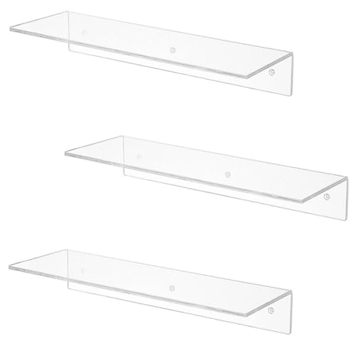 STOBAZA Transparente Wandregal Display Stand Organizer für Schuhe und Sammlerstücke Schwebendes Wandmontage Regal mit Schrauben Platzsparend Robust und Vielseitig für Kosmetik und STOBAZA Transparente Wandregal Display Stand Organizer für Schuhe und Sammlerstücke Schwebendes Wandmontage Regal mit Schrauben Platzsparend Robust und Vielseitig für Kosmetik und von STOBAZA