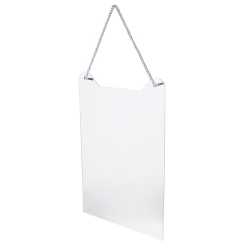 STOBAZA Transparenter Acryl Preisschildhalter Hängend Für Geschäfte Ladenschilder Posteraufhängung Vielseitig Für Werbung und Preisauszeichnung von STOBAZA