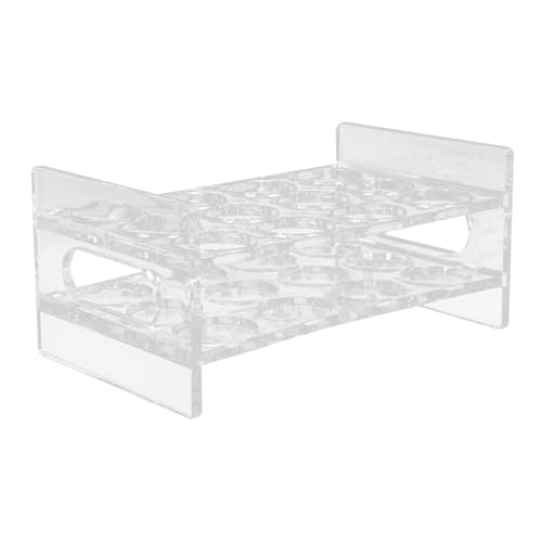 STOBAZA Transparenter Acryl Shotglashalter Rund Becherhalter Bar Getränkeständer für Party Restaurant Pub und Zuhause Stabiler Acrylständer zur Stilvollen Präsentation STOBAZA Transparenter Acryl Shotglashalter Rund Becherhalter Bar Getränkeständer für Party Restaurant Pub und Zuhause Stabiler Acrylständer zur Stilvollen Präsentation von STOBAZA