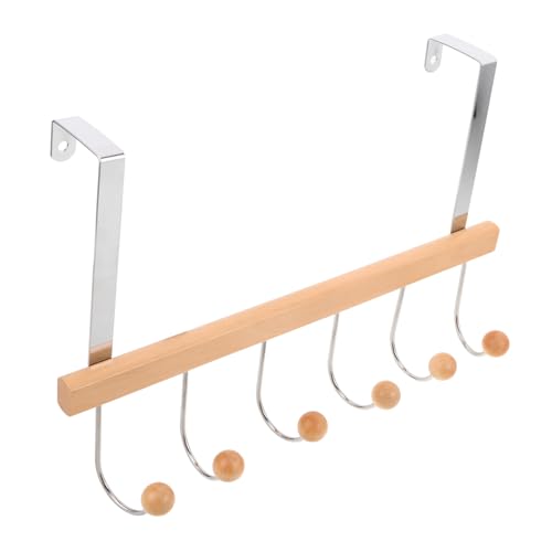 STOBAZA Tür Haken aus Holz Fach Türhänger für Kleidung Schals Handtücher Ohne Bohren für Schlafzimmer Badezimmer Eingangsbereich Design und Vielseitig von STOBAZA