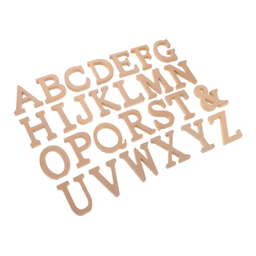 STOBAZA Unfertige Holzbuchstaben mit Zeichen Kreative Bastelbuchstaben aus Holz für DIY Wohnkultur Vielseitig Bemalbare Buchstaben für Kunsthandwerk Fotorequisiten und Lernspielzeug STOBAZA Unfertige Holzbuchstaben mit Zeichen Kreative Bastelbuchstaben aus Holz für DIY Wohnkultur Vielseitig Bemalbare Buchstaben für Kunsthandwerk Fotorequisiten und Lernspielzeug von STOBAZA