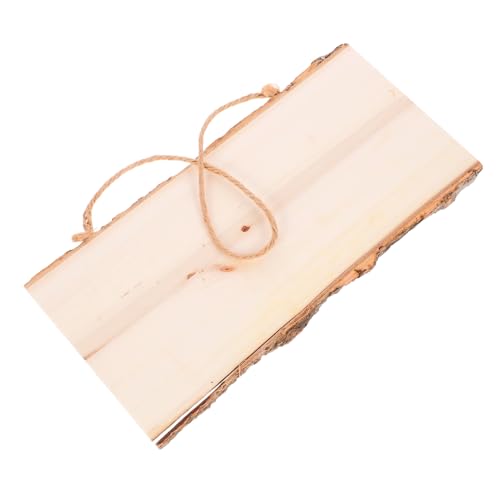 STOBAZA Unfertiges Holzschild aus Robustem Holz Blanko Holzbrett zum Basteln und Gravieren Handgefertigte Dekoration für Laden Langlebiges Türschild Einzigartiges Holzornament für von STOBAZA