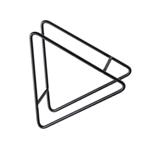 STOBAZA Untersetzerständer Aus Eisen Für Schreibtisch Multifunktionaler Untersetzerhalter Organizer Für Küchentische Tassenunterlage Organisationsregal Schwarz von STOBAZA