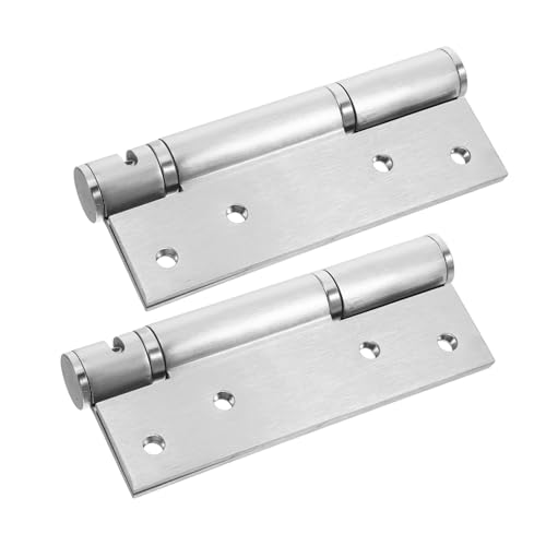 STOBAZA Verstellbare Selbstschließende Türscharniere aus Rostfreiem Stahl mit Hydraulischem Dämpfer Geräuscharm Robust für Küchen Büroschränke Silberfarben STOBAZA Verstellbare Selbstschließende Türscharniere aus Rostfreiem Stahl mit Hydraulischem Dämpfer Geräuscharm Robust für Küchen Büroschränke Silberfarben von STOBAZA