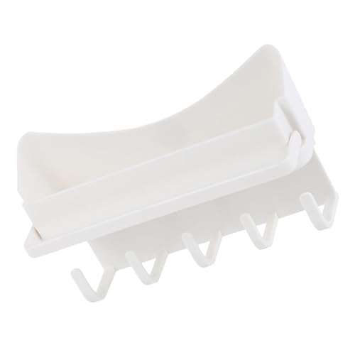 STOBAZA Wandhalterung Haar Accessoires Organizer Weiß Stabiler Haarschleifen Halter Platzsparendes Haarreif Haarklammern Regal für Ordentliche Aufbewahrung im Schlafzimmer Badezimmer von STOBAZA