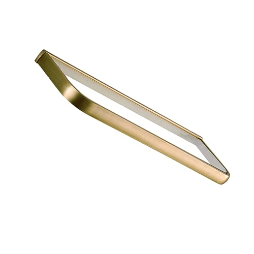 STOBAZA Wandmontiertes Badregal aus Bronziertem Messing mit Glasablage Rostfrei Minimalistisches Design Praktische Aufbewahrung für Badezimmer und Toilettenorganisation von STOBAZA