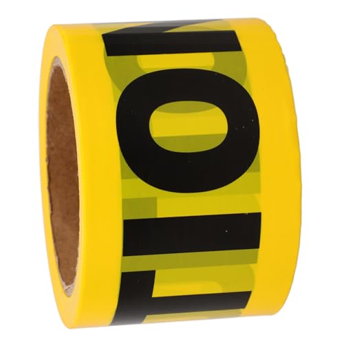 STOBAZA Warnband Breit Lang Gelb schwarz nicht Klebend PE Absperrband Bauabsicherung Warnklebeband Vielseitig Einsetzbar für Baustellen und Partys STOBAZA Warnband Breit Lang Gelb schwarz nicht Klebend PE Absperrband Bauabsicherung Warnklebeband Vielseitig Einsetzbar für Baustellen und Partys von STOBAZA