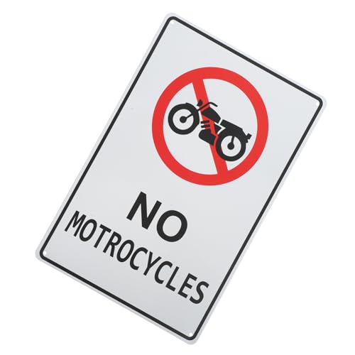 STOBAZA Warnschild Kein Motorrad Verkehrsschild Outdoor Leichtes Portables Straßenschild mit Hoher Sichtbarkeit für Straßen und Öffentliche Bereiche Schnelles Montieren Glatte Oberfläche STOBAZA Warnschild Kein Motorrad Verkehrsschild Outdoor Leichtes Portables Straßenschild mit Hoher Sichtbarkeit für Straßen und Öffentliche Bereiche Schnelles Montieren Glatte Oberfläche von STOBAZA
