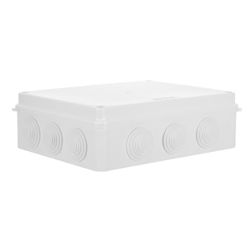 STOBAZA Wasserdichte Abzweigdose aus Weißem Kunststoff Elektrische Projektbox mit Loch und Stopfen Vielseitiges Schutzgehäuse für Außenbereich und Industrie STOBAZA Wasserdichte Abzweigdose aus Weißem Kunststoff Elektrische Projektbox mit Loch und Stopfen Vielseitiges Schutzgehäuse für Außenbereich und Industrie von STOBAZA