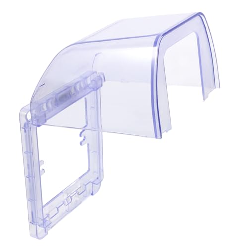 STOBAZA Wasserdichte Steckdosenabdeckung Transparent Großer Schutzkasten für Badezimmer und Außensteckdosen Spritzwassergeschützt Kompatibel mit Elektrogeräten und Wassererhitzern von STOBAZA