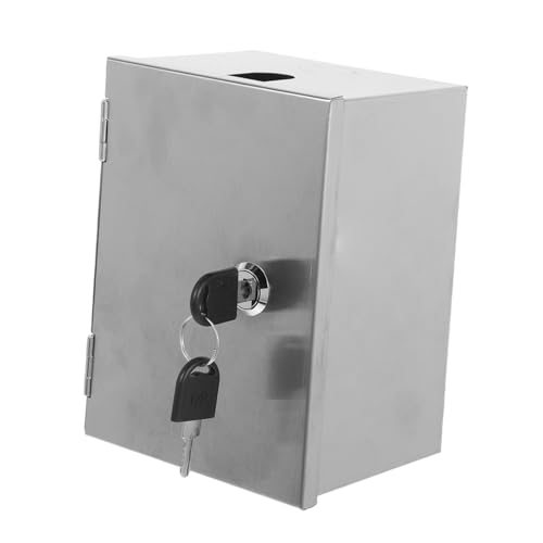 STOBAZA Wasserdichte Steckdosenbox aus mit Integriertem Schloss Wetterfest Diebstahlsicher Robuste Outdoor Steckdosenabdeckung Einfache Montage für Industrie und Außenbereiche von STOBAZA
