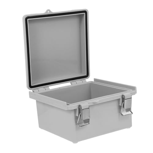 STOBAZA Wasserdichte Verteilerdose mit Edelstahlhalter Transparentes Gehäuse für Außenbereich Wetterfeste Anschlussdose mit Großem Innenraum und Einfacher Montage STOBAZA Wasserdichte Verteilerdose mit Edelstahlhalter Transparentes Gehäuse für Außenbereich Wetterfeste Anschlussdose mit Großem Innenraum und Einfacher Montage von STOBAZA