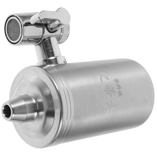 STOBAZA Wasserhahn wasserfilter mit Aktivkohle Präzise Entfernung von Rost und Sedimenten Langlebiges Metallgehäuse Kompatibel mit Meisten Küchen Badarmaturen Einfach zu Reinigen von STOBAZA