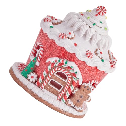 STOBAZA Tischdekoration Aus Kunstharz Als Weihnachtsdekoration Rustikales Lebkuchenhäuschen-Ornament Für Baum Oder Tischaufsatz Passend Zur Festlichen Dekoration STOBAZA Tischdekoration Aus Kunstharz Als Weihnachtsdekoration Rustikales Lebkuchenhäuschen-Ornament Für Baum Oder Tischaufsatz Passend Zur Festlichen Dekoration von STOBAZA