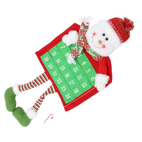 STOBAZA Weihnachtlicher Schneemann Adventskalender Wanddekoration aus Baumwolle und DIY zum Befüllen zum Aufhängen an Tür oder Wand Festliche Weihnachtsdeko für Wohnzimmer und STOBAZA Weihnachtlicher Schneemann Adventskalender Wanddekoration aus Baumwolle und DIY zum Befüllen zum Aufhängen an Tür oder Wand Festliche Weihnachtsdeko für Wohnzimmer und von STOBAZA