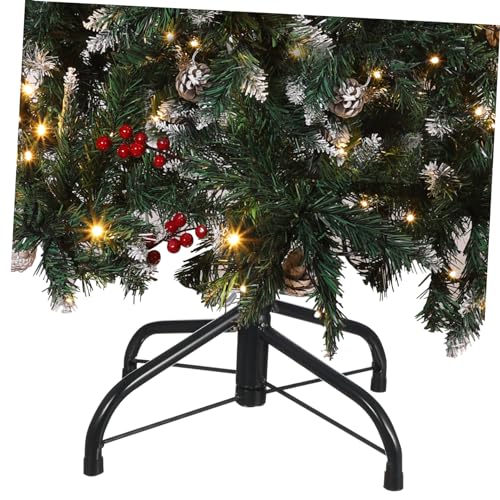 STOBAZA Weihnachtsbaumständer Aus Metall Mit Grünem Finish Stabiler Christbaumhalter Für Echte Und Künstliche Bäume Einfache Montage Balancesicheres Design Langlebiges Und Sicheres Eisenma von STOBAZA
